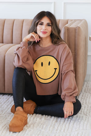 ALL SMILES LONG SLEEVE TOP