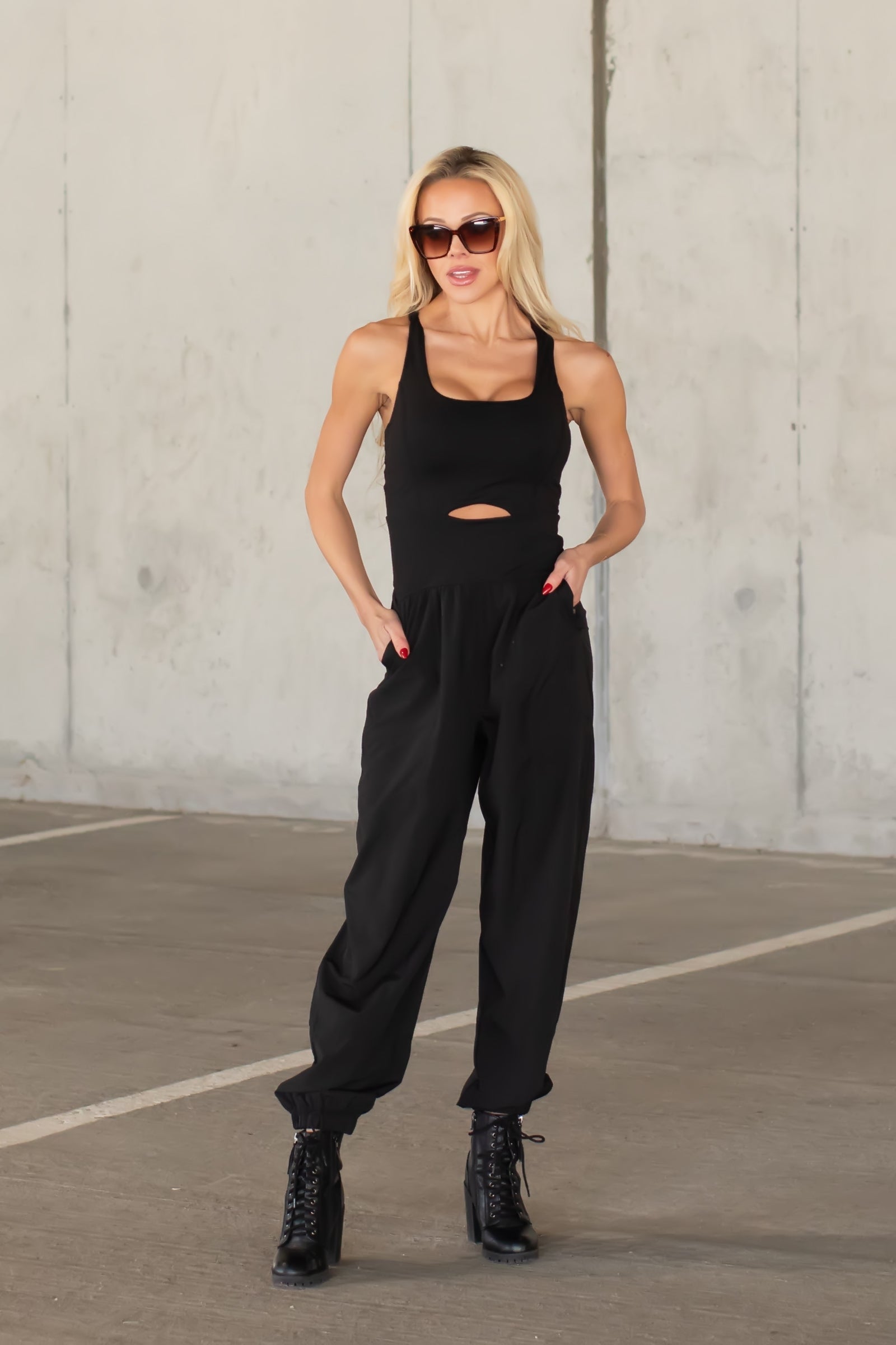 Run For The Hills Jumpsuit - Black, Closet Candy, 1