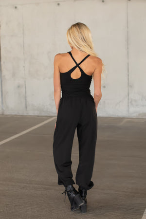 Run For The Hills Jumpsuit - Black, Closet Candy, 6