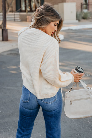 We Sure Are Cute Cardigan - Cream, Closet Candy, 6