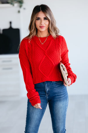 Leave A Mark Sweater - Red, Closet Candy, 1