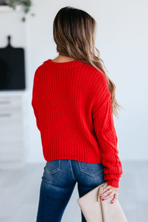 Leave A Mark Sweater - Red, Closet Candy, 6