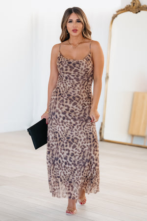 Time To Go Maxi Dress - Leopard, Closet Candy, 3