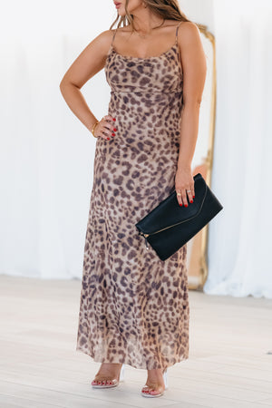 Time To Go Maxi Dress - Leopard, Closet Candy, 2