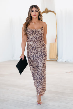 Time To Go Maxi Dress - Leopard, Closet Candy, 1