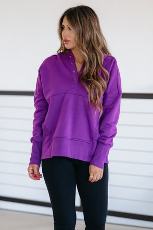 Keep It Cozy Hoodie - Lt Plum, Closet Candy, 1