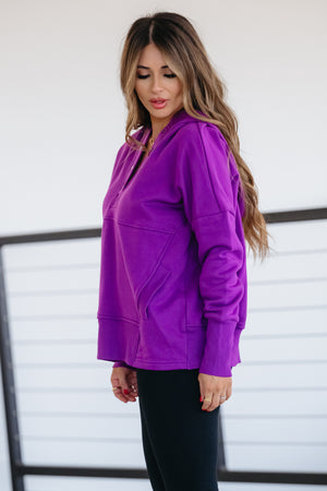 Keep It Cozy Hoodie - Lt Plum, Closet Candy, 5