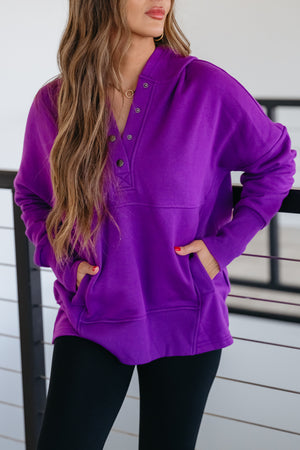 Keep It Cozy Hoodie - Lt Plum, Closet Candy, 8