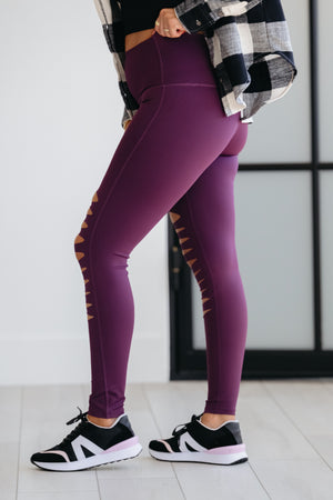 She's Torn Laser Cut Leggings - Plum, Closet Candy, 3