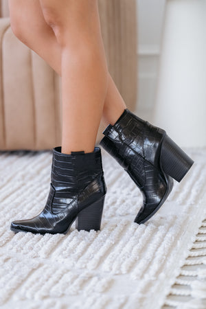 Estelle Booties - Black, Closet Candy, 3