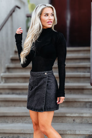 Street Style Cargo Mini Skirt - Black, Closet Candy, 2