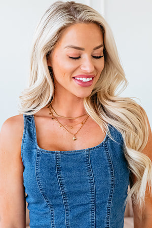 Rodeo Ready Denim Cami - Denim, Closet Candy, 2