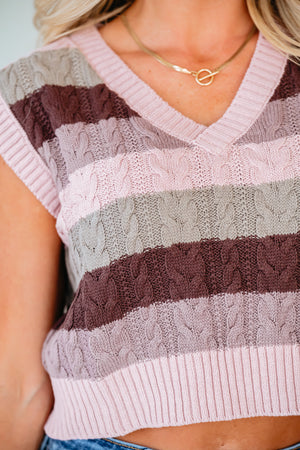 Autumn Calling Sweater Vest - Mauve, Closet Candy, 7