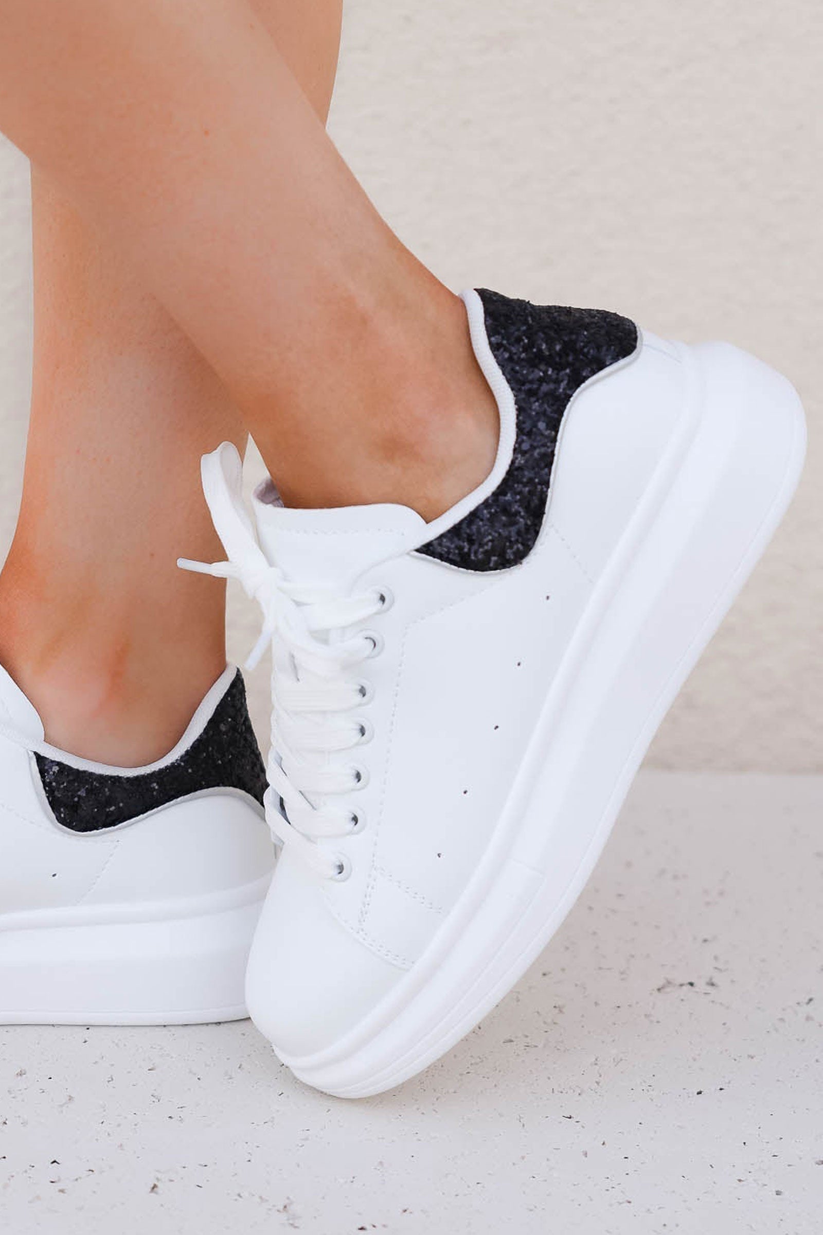 SPACE CANDY PLATFORM SNEAKERS WITH STUDS SPACE CANDY-BLKPT