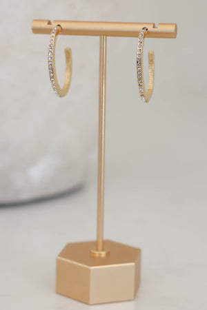 Call It Fate Hoop Earrings - Gold closet candy womens accessories 1