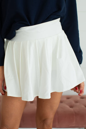 Like the Way You Fit Tennis Skort - White, Closet Candy, 2