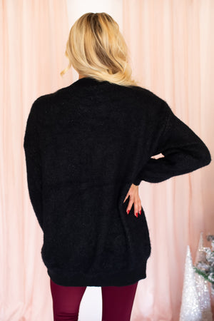 Gifted In Style Bow Sweater - Black, Closet Candy, 3