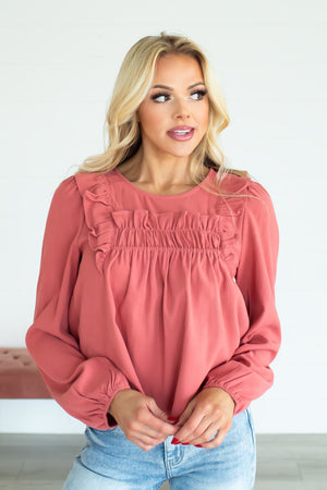 Sleigh Ride With You Top  - Mauve, Closet Candy, 1