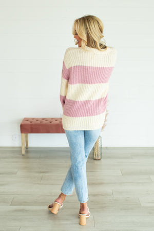 Always Perfect Stripe Sweater - Pink, Closet Candy, 5