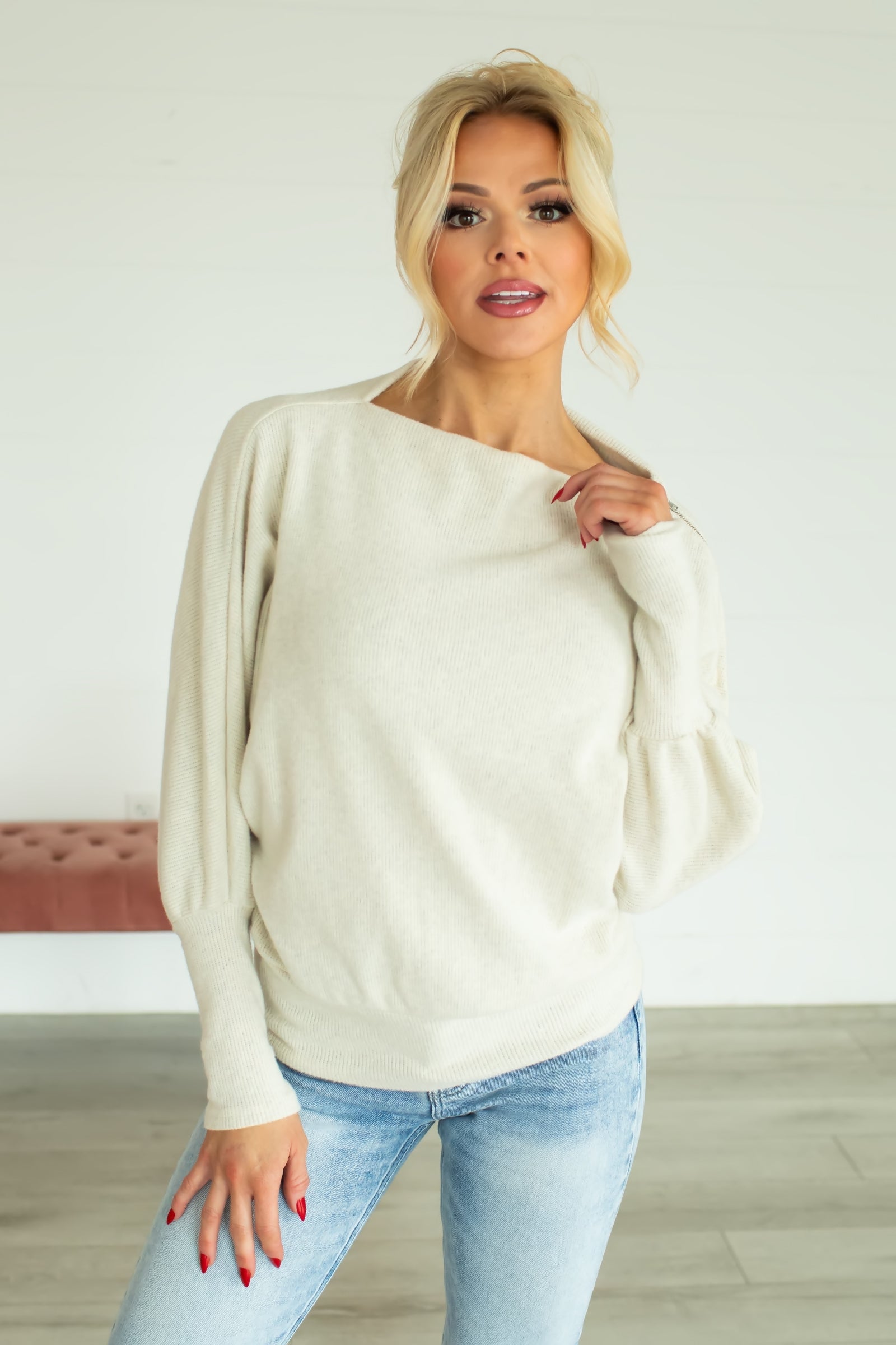 You Do It Nice Sweater - Cream, Closet Candy, 1