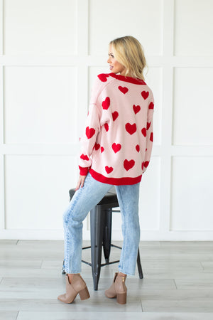 You've Got All My Love Cardigan - Pink, Closet Candy, 5