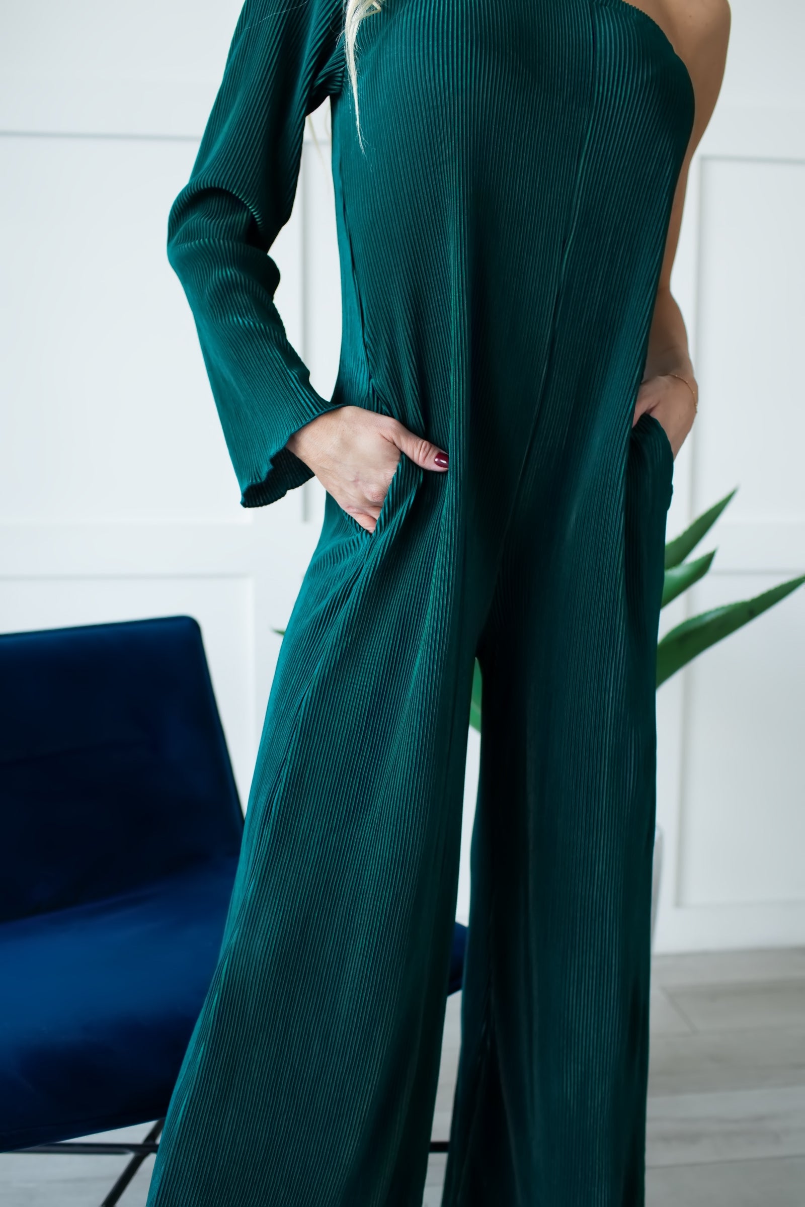 To Young And Old Holiday Jumpsuit - Hunter Green, Closet Candy, 1