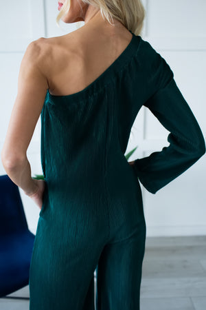 To Young And Old Holiday Jumpsuit - Hunter Green, Closet Candy, 7