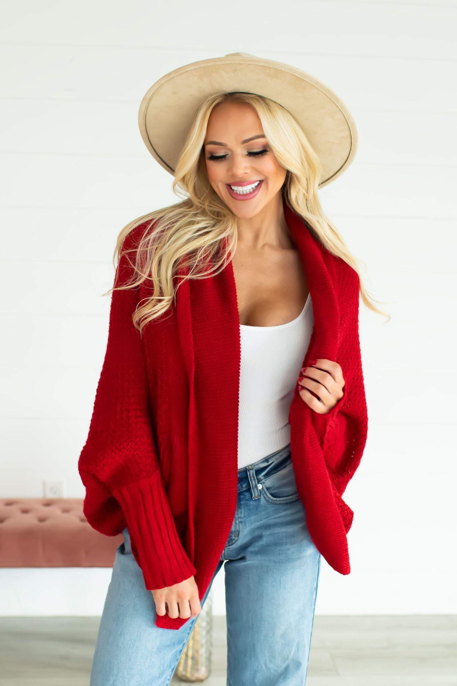 Real Thing About You Cardigan - Red, Closet Candy, 1