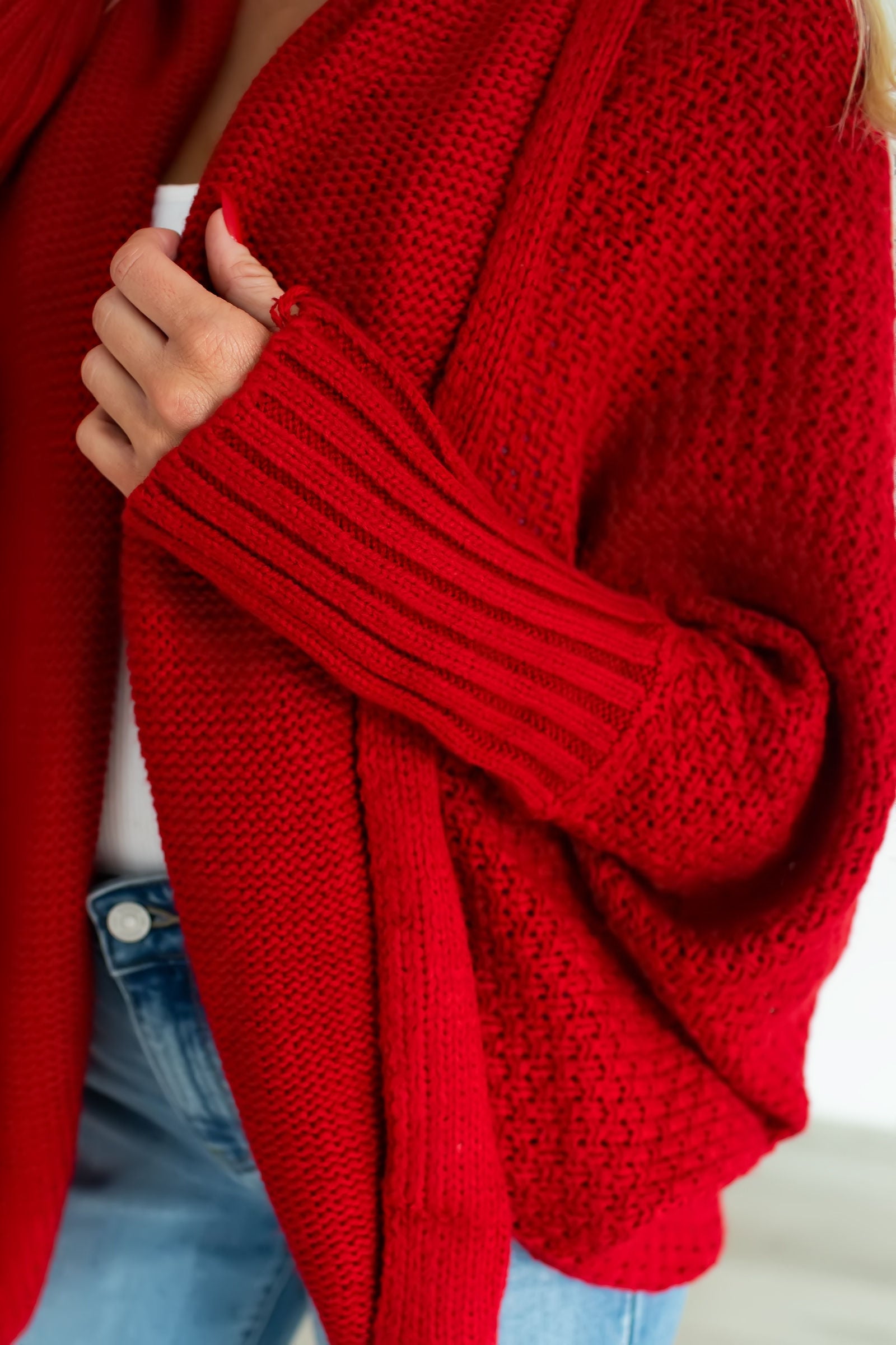 Real Thing About You Cardigan - Red, Closet Candy, 1