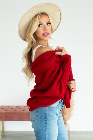 Real Thing About You Cardigan - Red, Closet Candy, 4