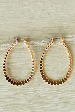 Lustrous Loop Earrings - Gold, Closet Candy, 1