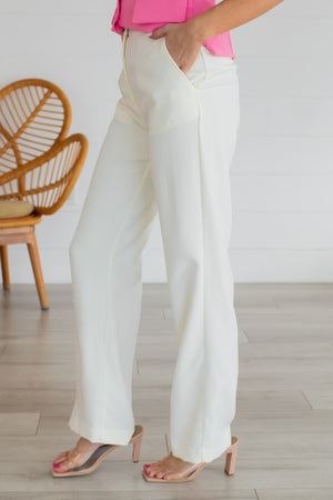 Let It Happen Pants - Ivory, Closet Candy, 4