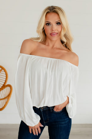 Ain't A Mystery Off Shoulder Top - White, Closet Candy, 1