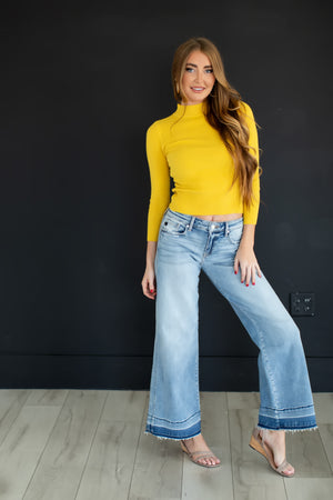 On My Radar Turtleneck Top - Yellow, Closet Candy, 6