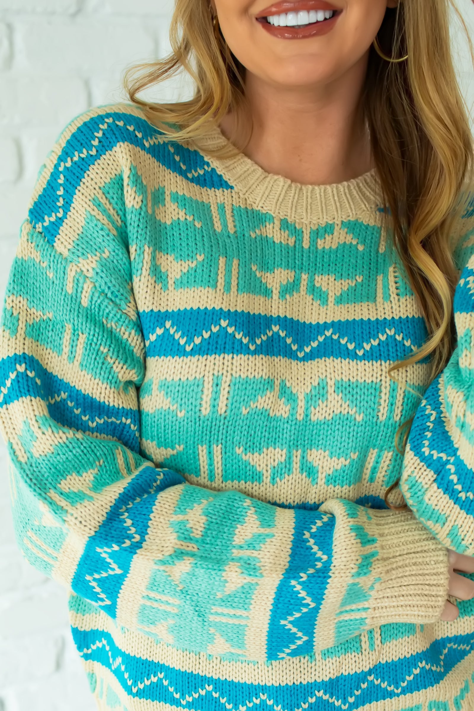 Whole Lotta You Sweater - Mint Teal, Closet Candy, 1