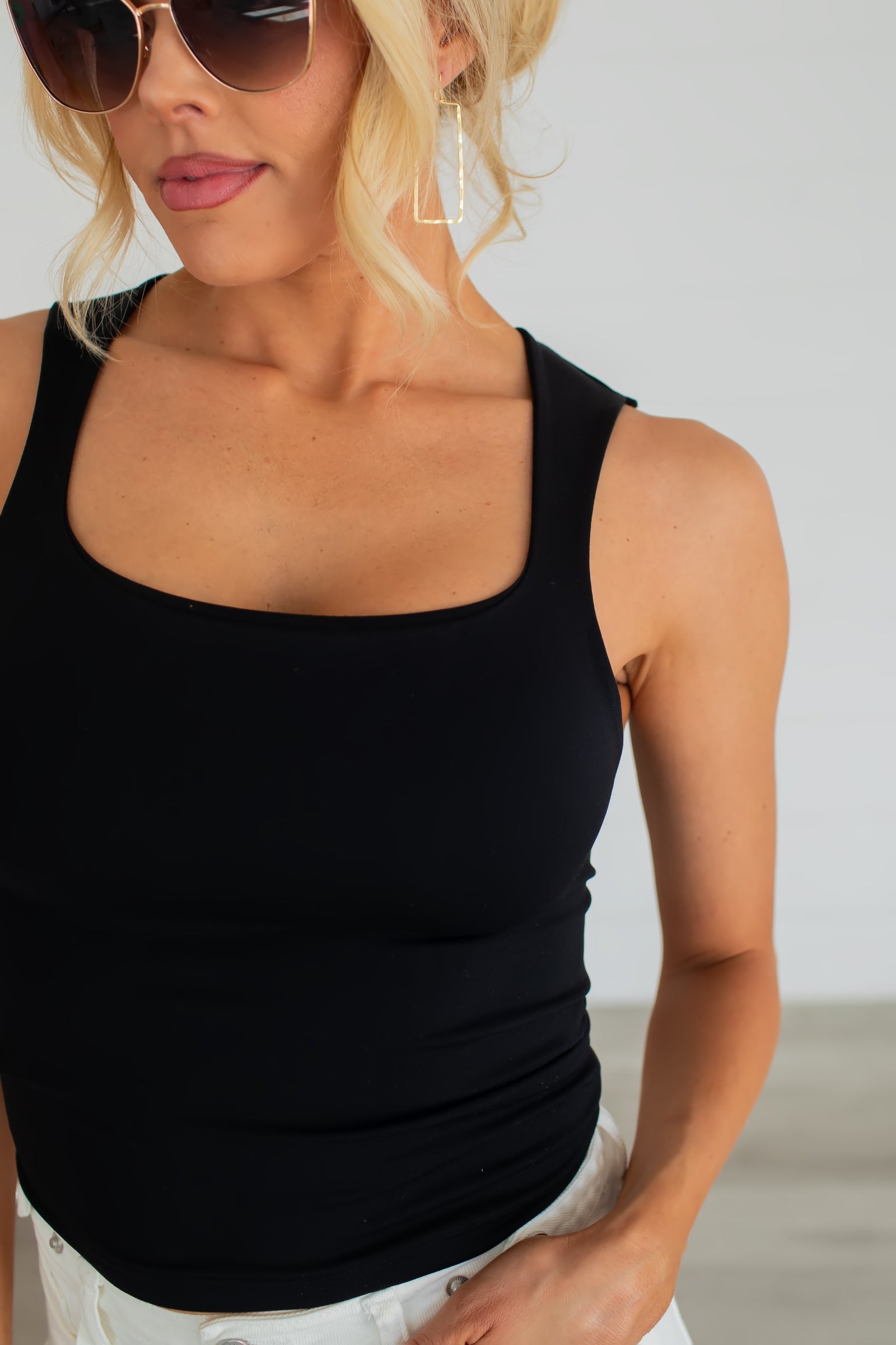 Ever Have Them Seamless Tank Top - Black, Closet Candy, 1