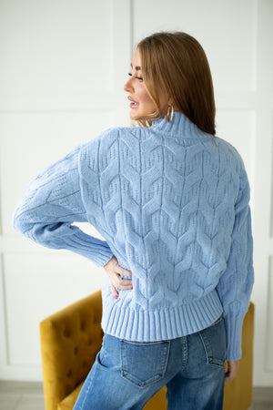 Working So Well Knit Sweater - Blue, Closet Candy, 4