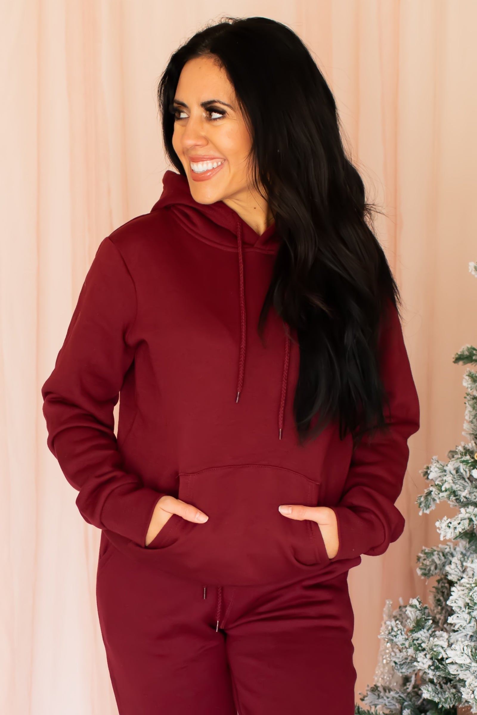 Winter Love's Spreading Everywhere Set - Burgundy, Closet Candy, 1