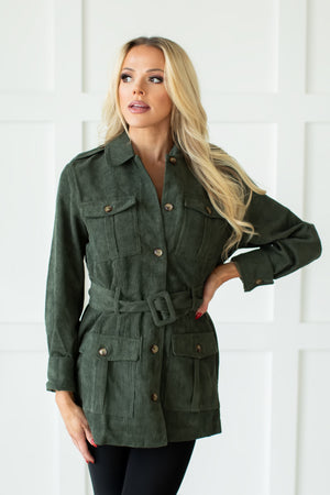 Don't Think Twice Jacket - Olive, Closet Candy, 6