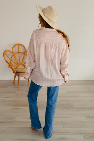 Nothing I Can Do Oversized Shirt - Blush, Closet Candy, 5