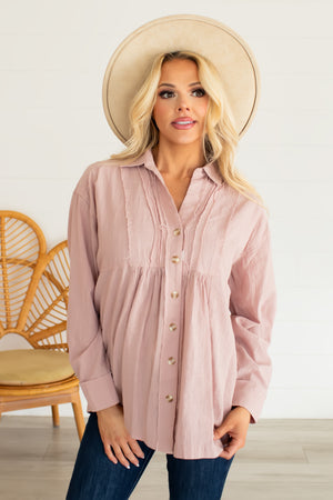 How Your Weekend's Been Oversized Shirt - Rose, Closet Candy, 1