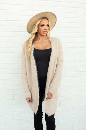 Toast To The Best Time Cardigan - Oatmeal, Closet Candy, 6