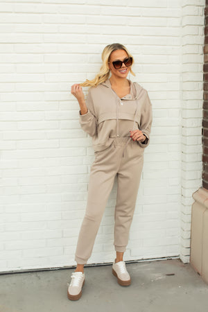 I Want A Take Two Set - Taupe Marl, Closet Candy, 1