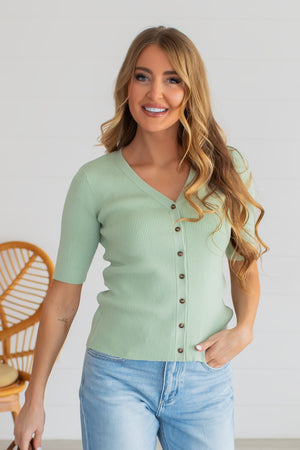 Room Where I Belong Button-Down Top - Mint, Closet Candy, 1