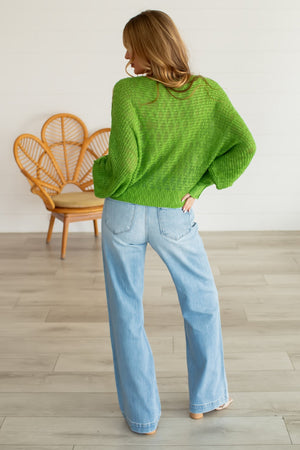 Breathe Me In Knit Sweater - Apple Green, Closet Candy, 5