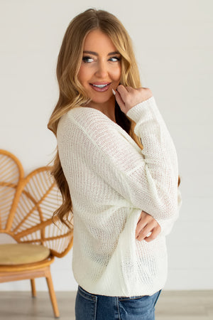 Let Me Show It Knit Sweater - Ivory, Closet Candy, 4