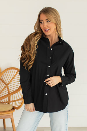 Unstoppable Today Loose Shirt - Black, Closet Candy, 1