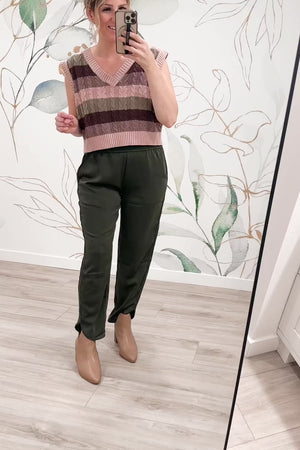 Autumn Calling Sweater Vest - Mauve, Closet Candy, Rachel Fit Video