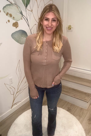 Happened In A Hurry Top - Taupe, Closet Candy, Rachel Fit Video