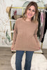 Moved Apart Sweater - Taupe, Closet Candy, Rachel Fit Video